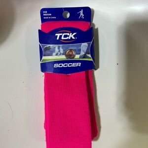 TCK Women's Bright Pink Soccer Socks